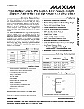 DataSheet MAX4165 pdf